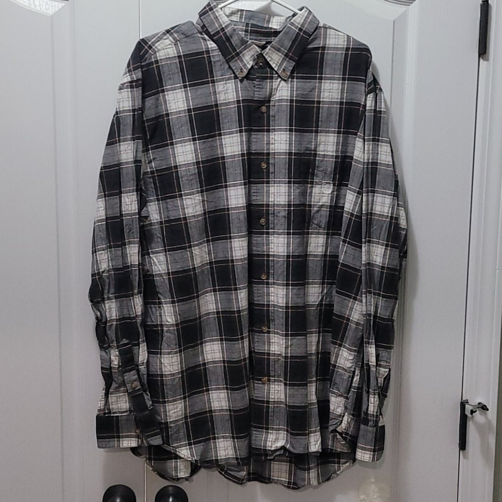 Men's chaps button up shirt